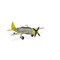 Contemporary Home Living 14" P-47D Thunderbolt Handmade Tin Airplane Tabletop Decoration